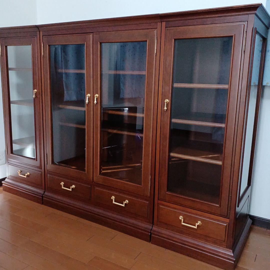 【マルニ】地中海ロイヤルシリーズ サイドボード キャビネット カップボード 飾棚