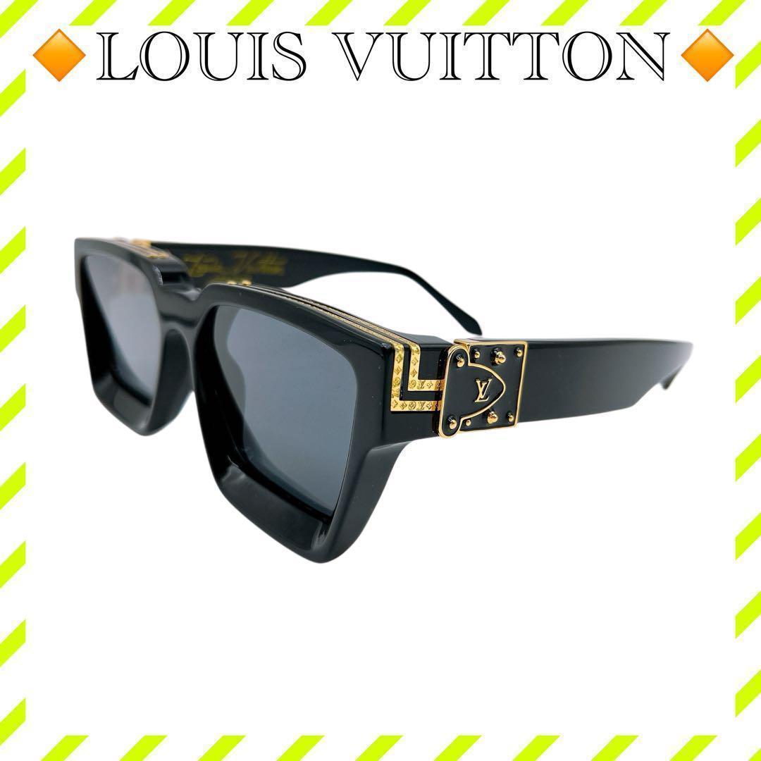 良品 ルイヴィトン Z1165W サングラス 1.1 ミリオネア ブラック 金