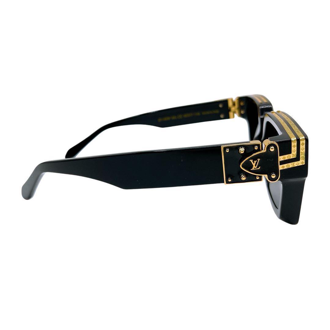 良品 ルイヴィトン Z1165W サングラス 1.1 ミリオネア ブラック 金
