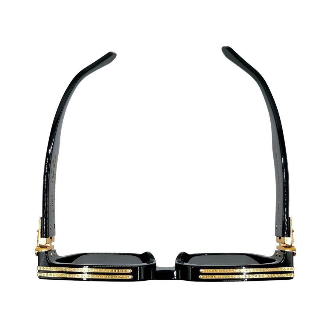 良品 ルイヴィトン Z1165W サングラス 1.1 ミリオネア ブラック 金