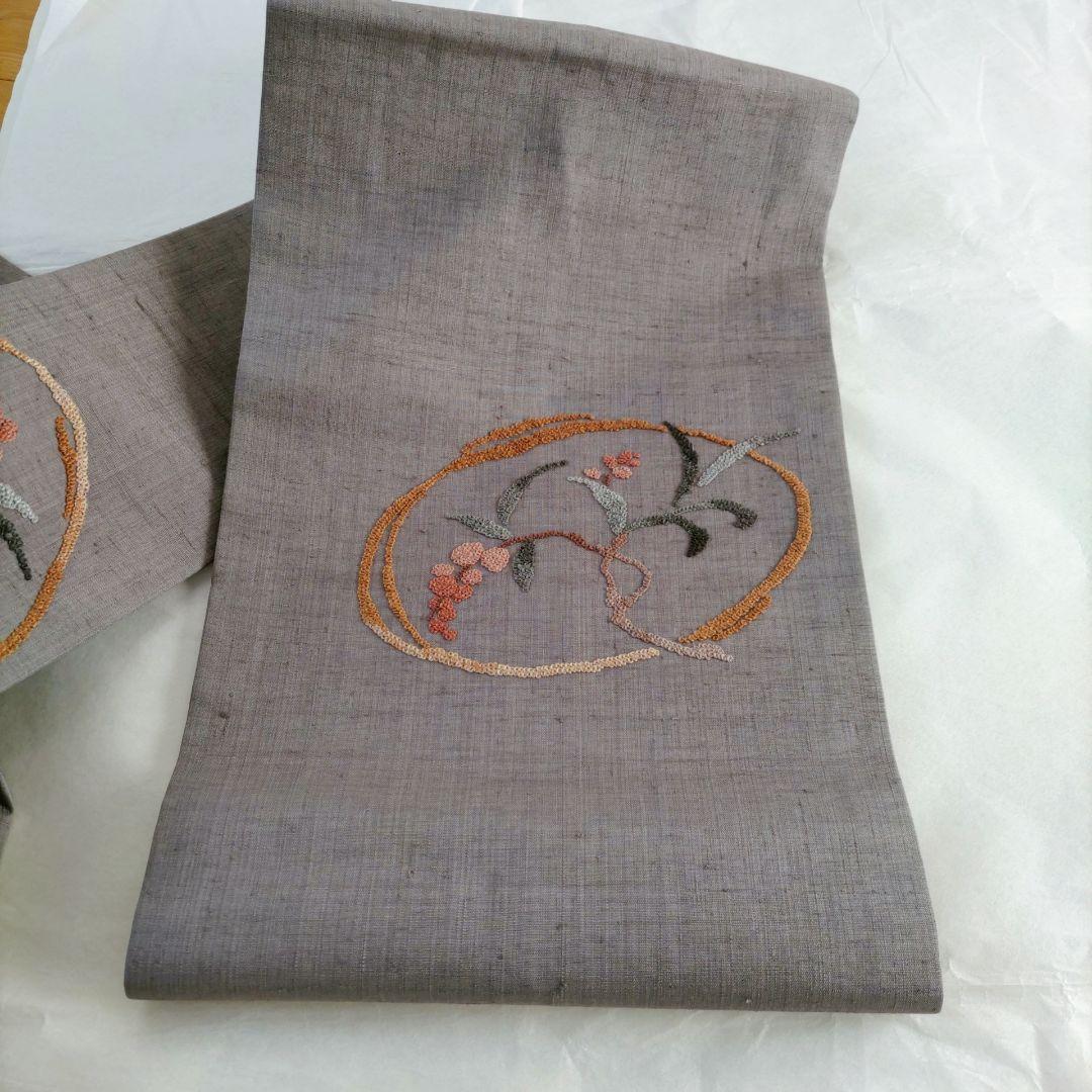 ラナン 【美品】名古屋帯 相良刺繍