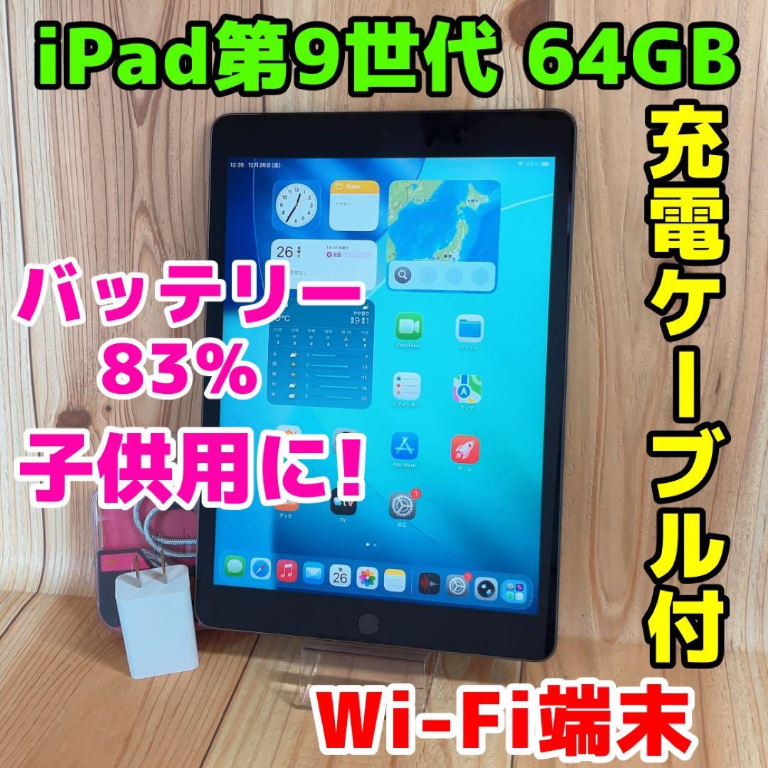 Wi-Fi 本体 iPad 第9世代 64 GB 063 スペースグレイ