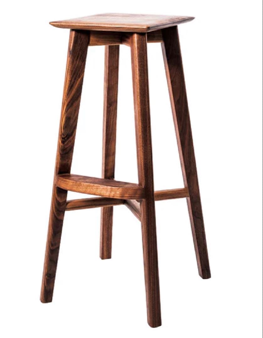 木製ダークブラウンスツール