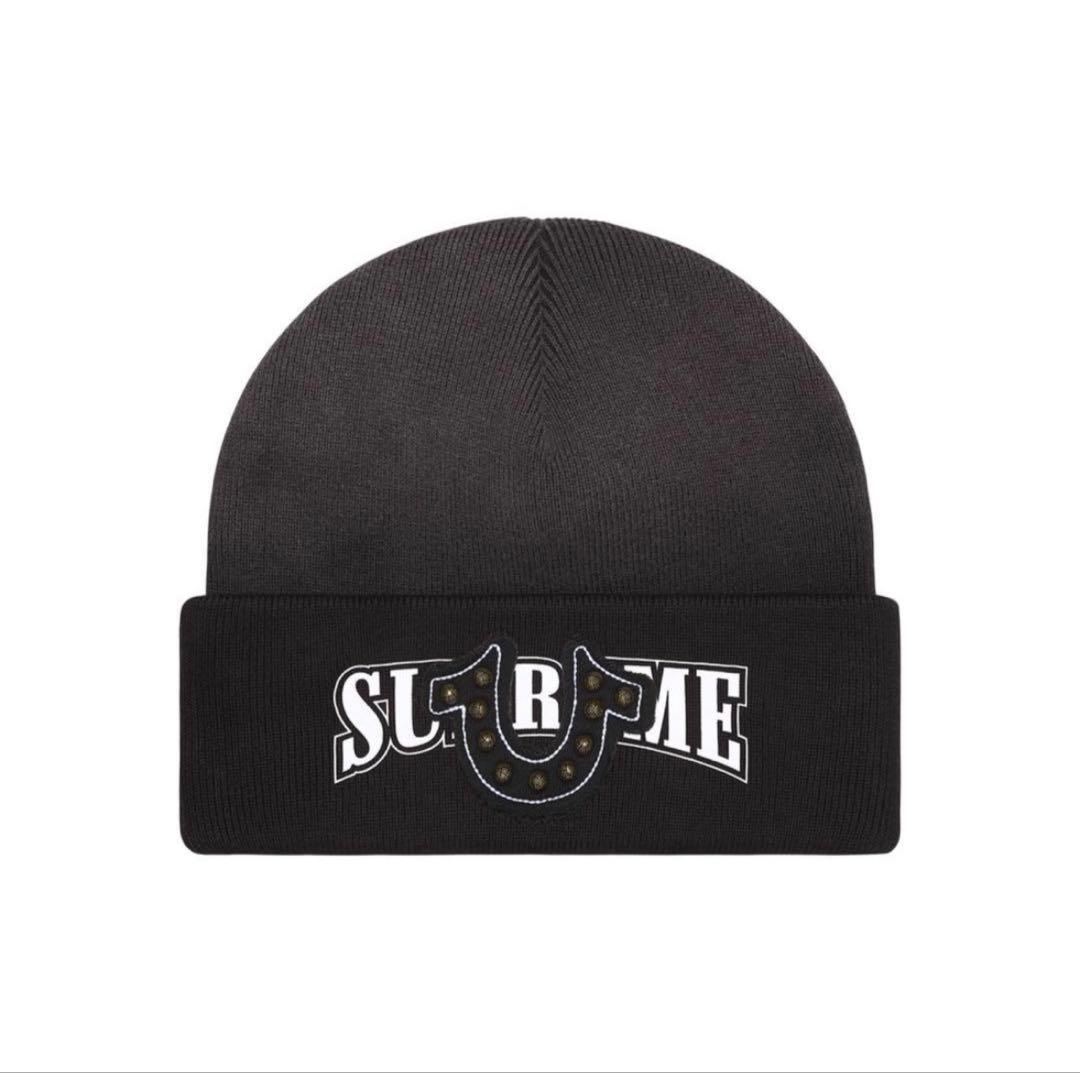 帽子 Supreme beanie black