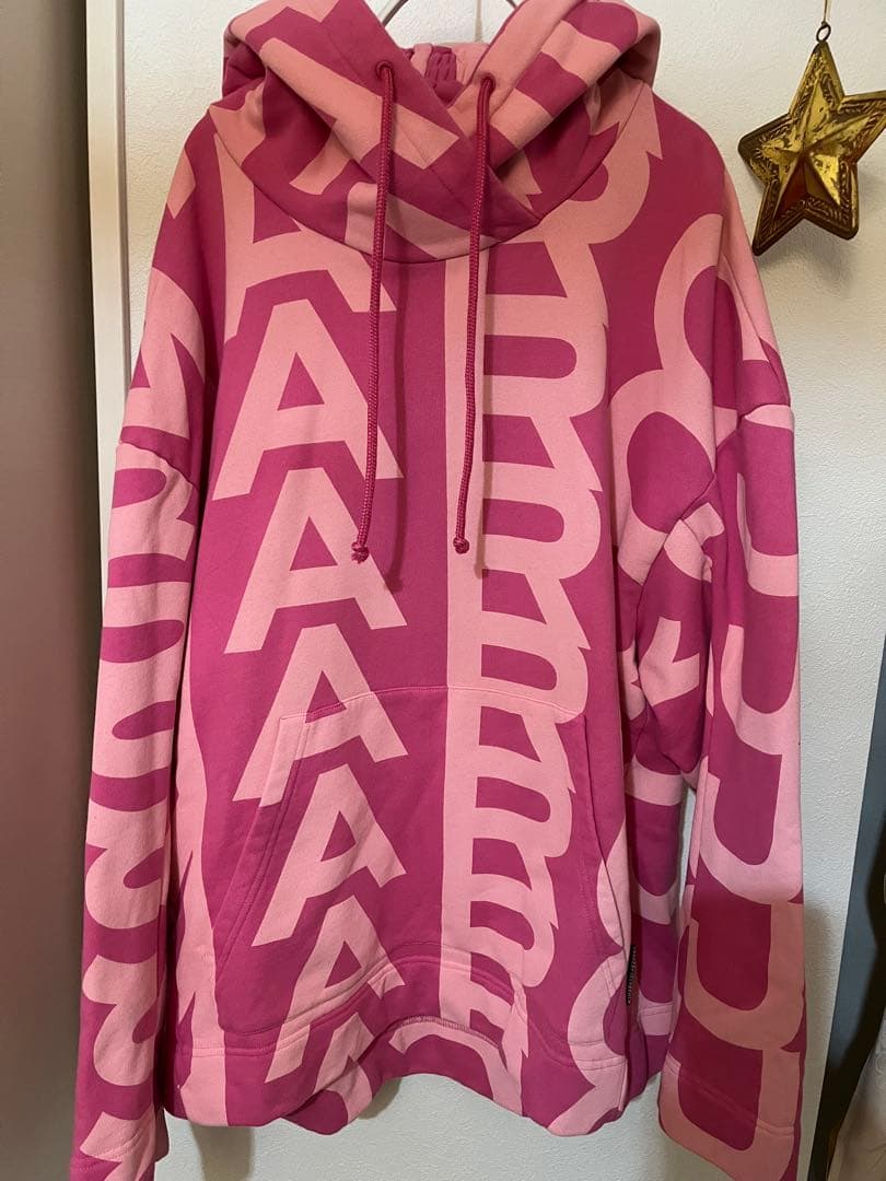 MARC JACOBS モノグラム オーバーサイズ スウェット パーカー XS