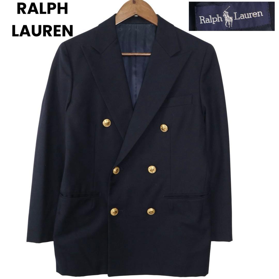 【美品✨】ラルフローレン ダブルブレストジャケット 紺ブレ 金ボタン 11サイズ