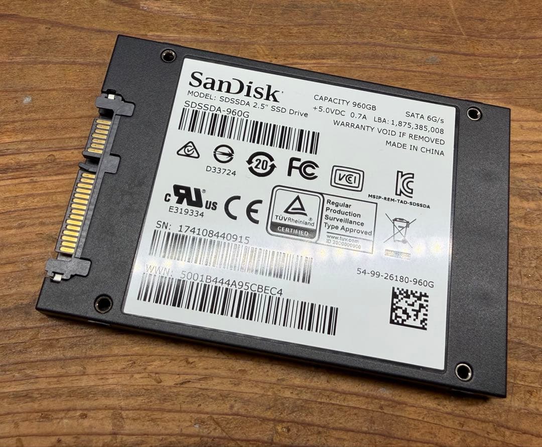 内蔵型SSD SanDisk SSD PLUS 960GB