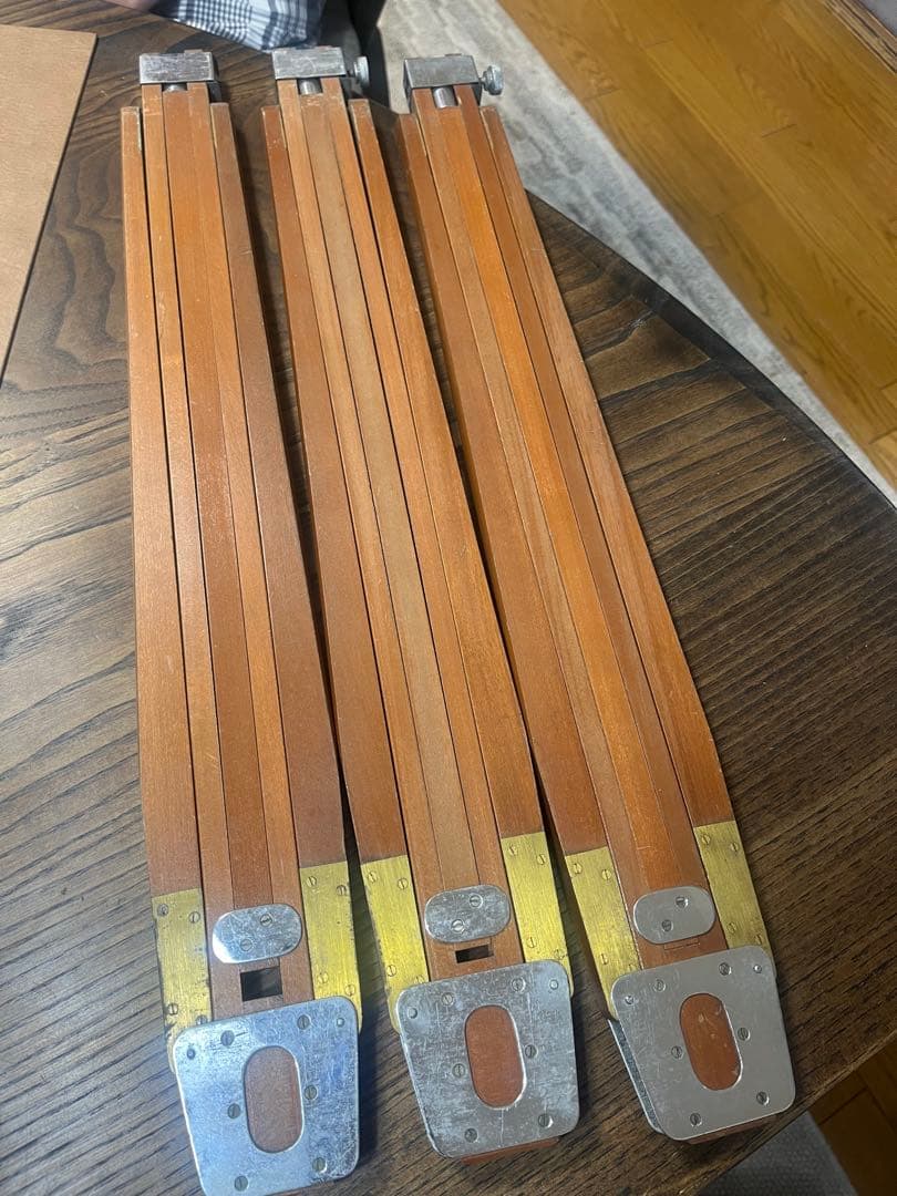 昭和レトロ　年代物大判カメラ　オクハラカメラ　木製　折りたたみ式