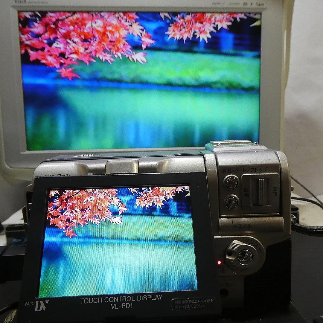 動作良好 シャープ VL-FD1 MiniDVビデオカメラ DVDダビングに最適