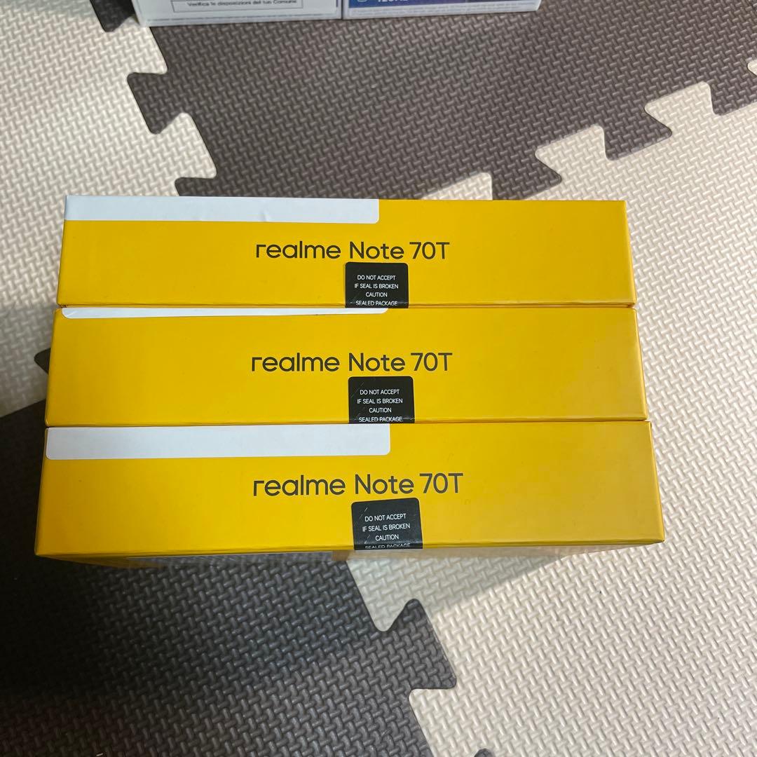 新品未使用 realme Note 70T 3台セット4*64g
