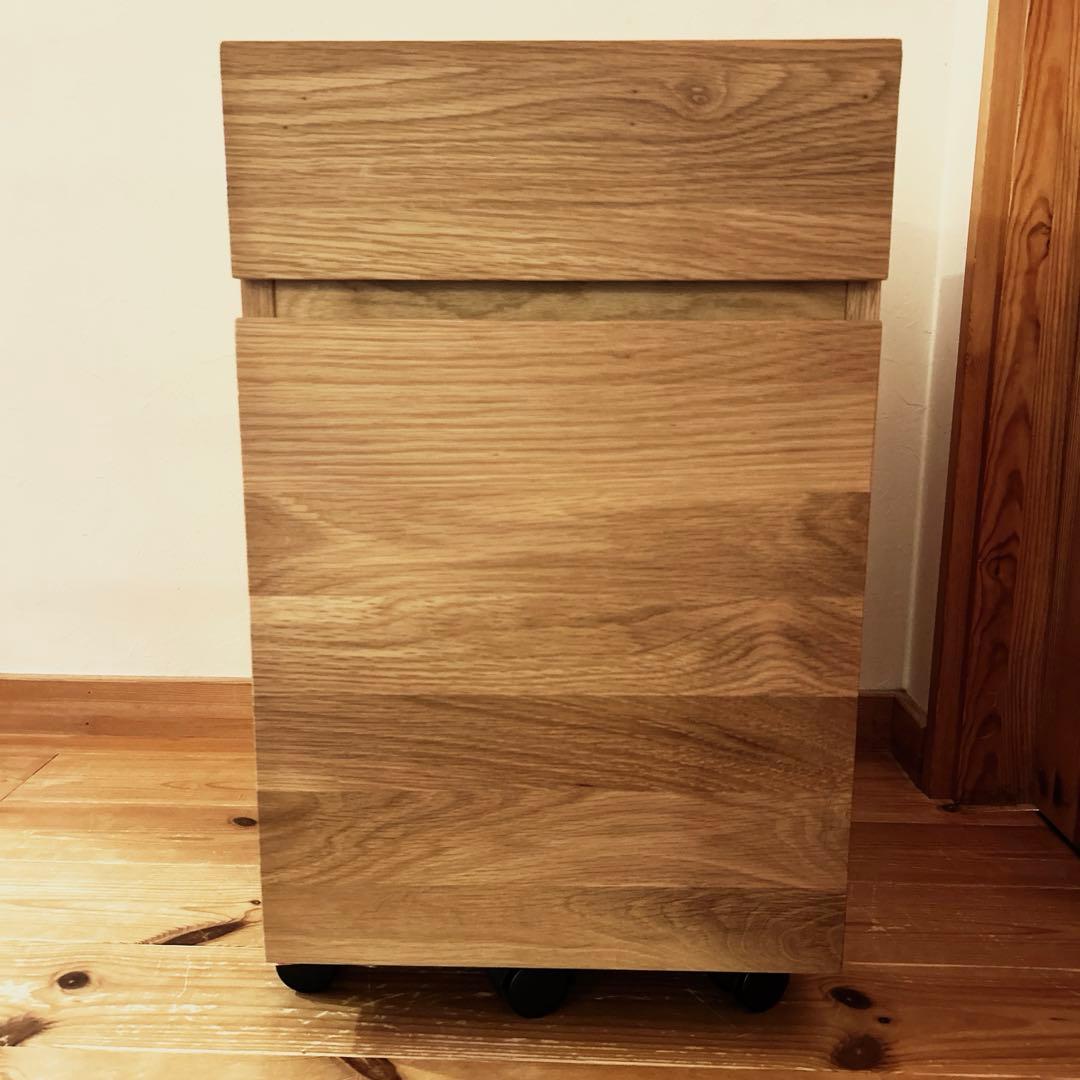 【お値下げしました♪】無印良品　無垢材　キャビネット　オーク材
