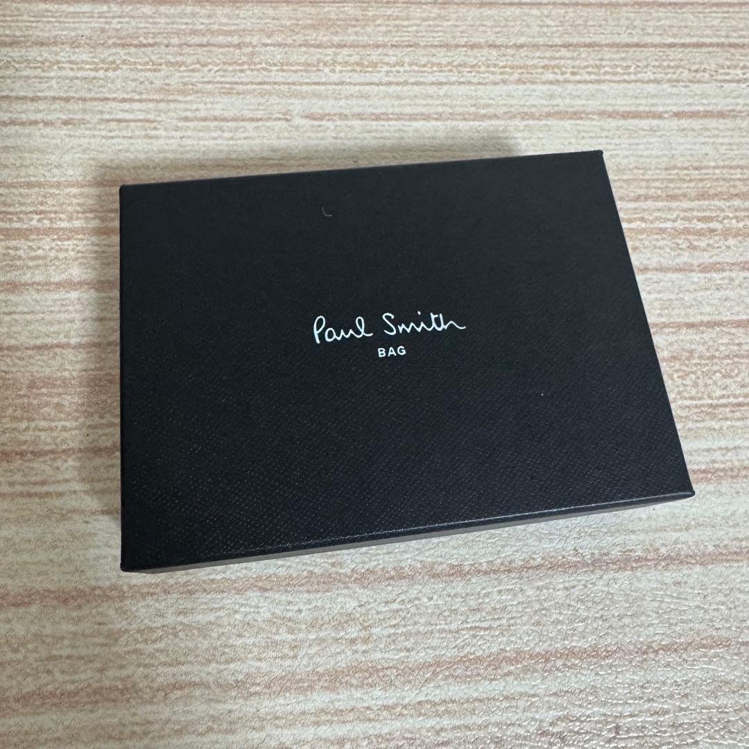 33 Paul Smith レザーリュクス シャイン 黒 名刺入れ 小銭入れ