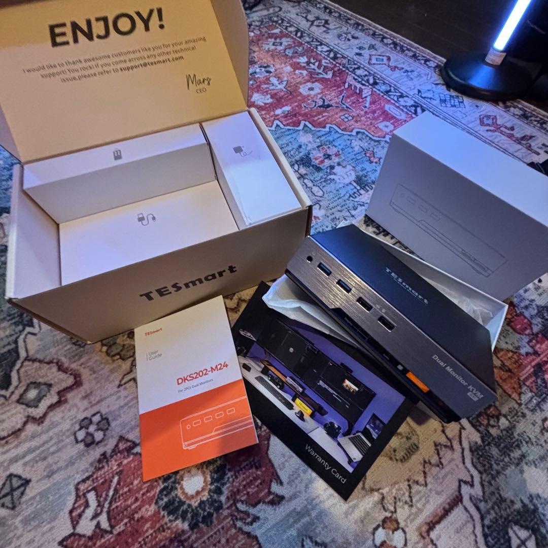 TESmart DKS202-M24 8K対応 KVMスイッチ美品 フルセット