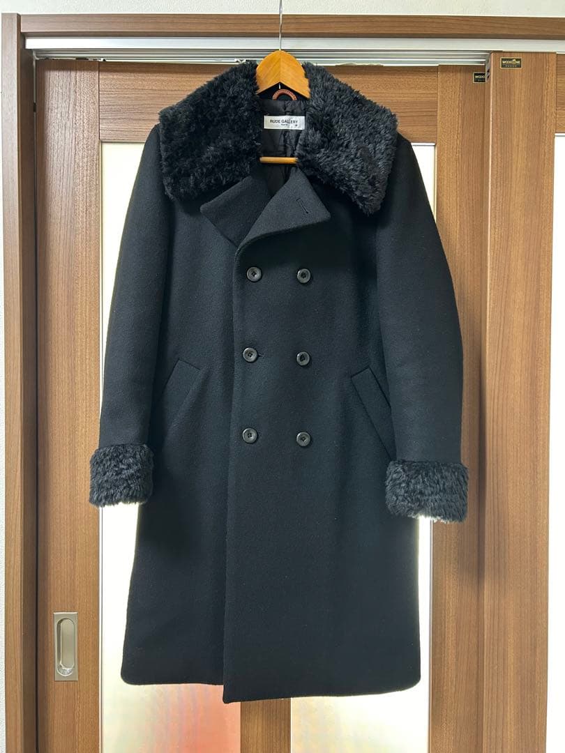 RUDE GALLERY BOA LONG COAT ブラック