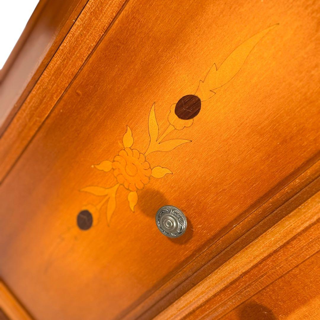 HR632 イタリア　象嵌細工　キャビネット コンソール レトロ