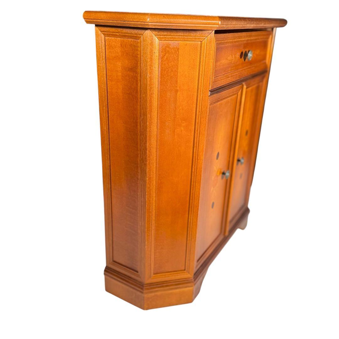 HR632 イタリア　象嵌細工　キャビネット コンソール レトロ