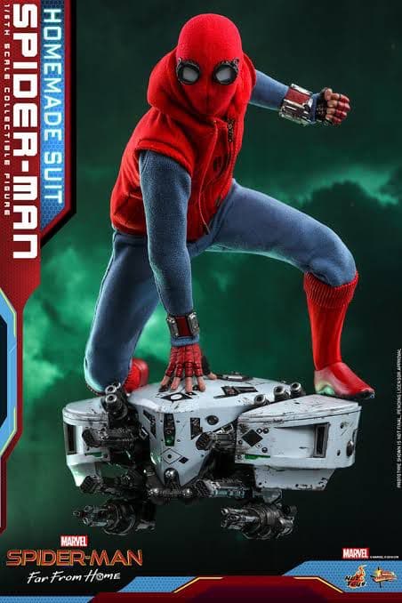 【開封済】ホットトイズ　スパイダーマン　ホームメイドスーツ版　ファーフロムホーム