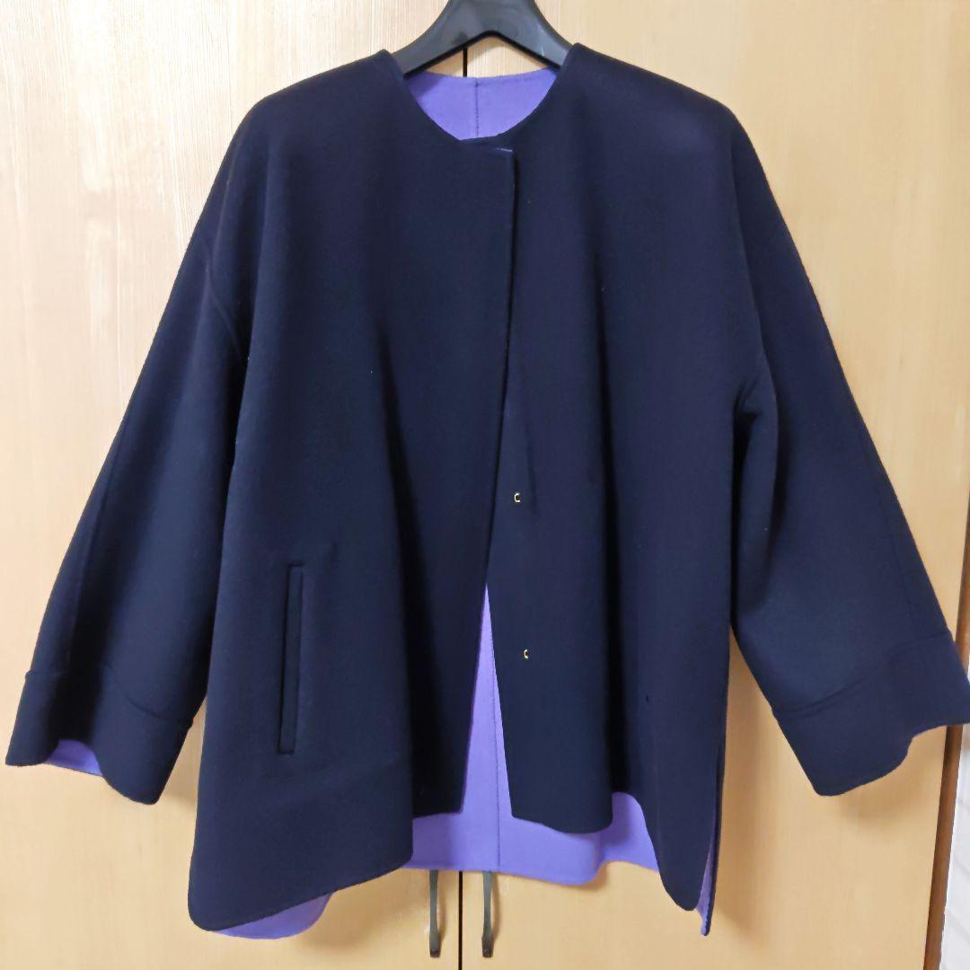 最終値下　新品ドゥロワー　リバーシブルウールコート38