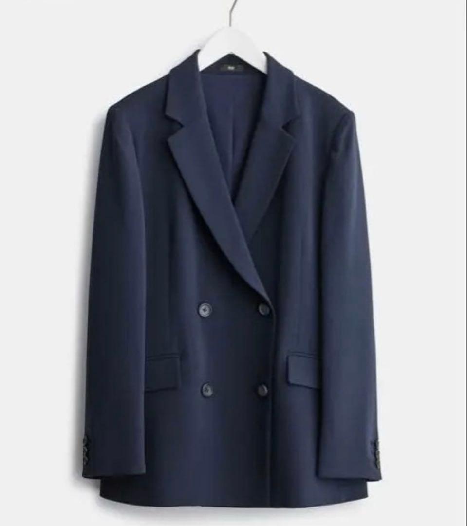 り*あ様 今期モデル　PLST トリアセブレンド ダブルジャケット L