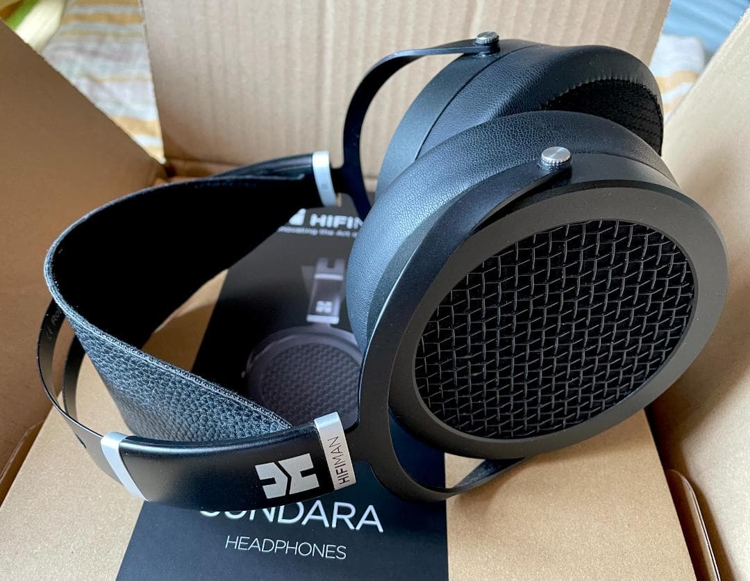 美品HIFIMAN SUNDARAヘッドフォン ＋オマケ⚠️→新品のイヤーパッド