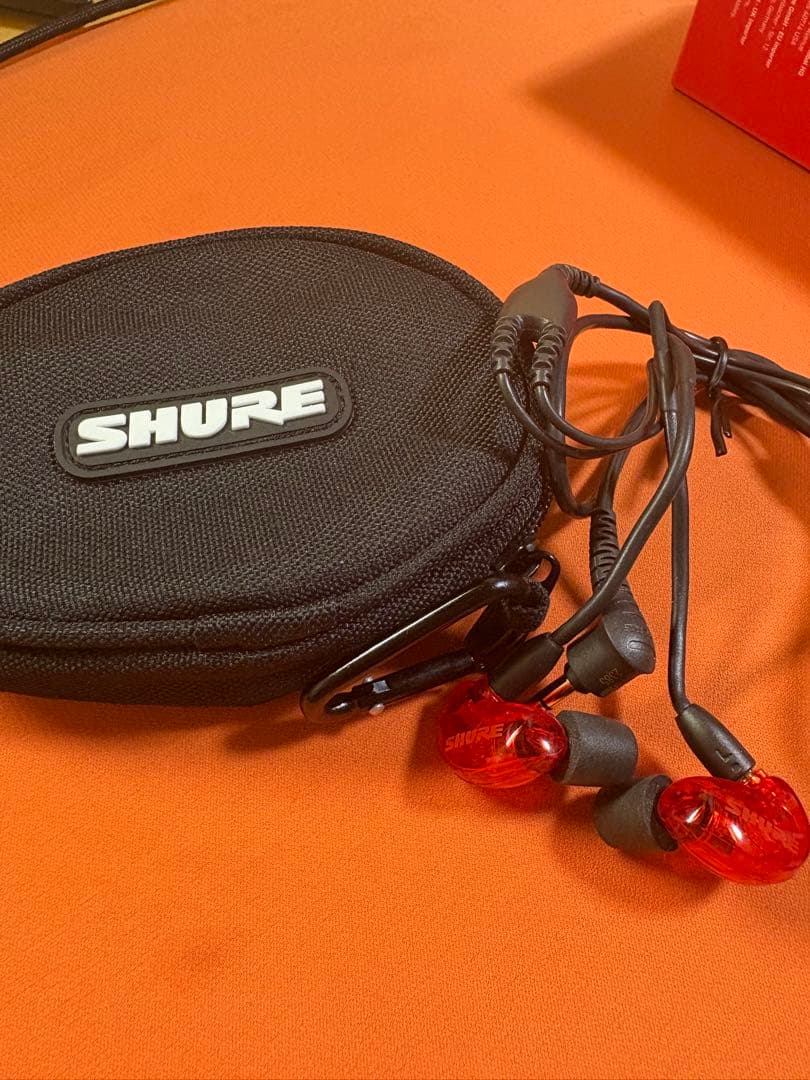 SHURE SE215 SPECIAL EDITION 赤色 有線イヤホン