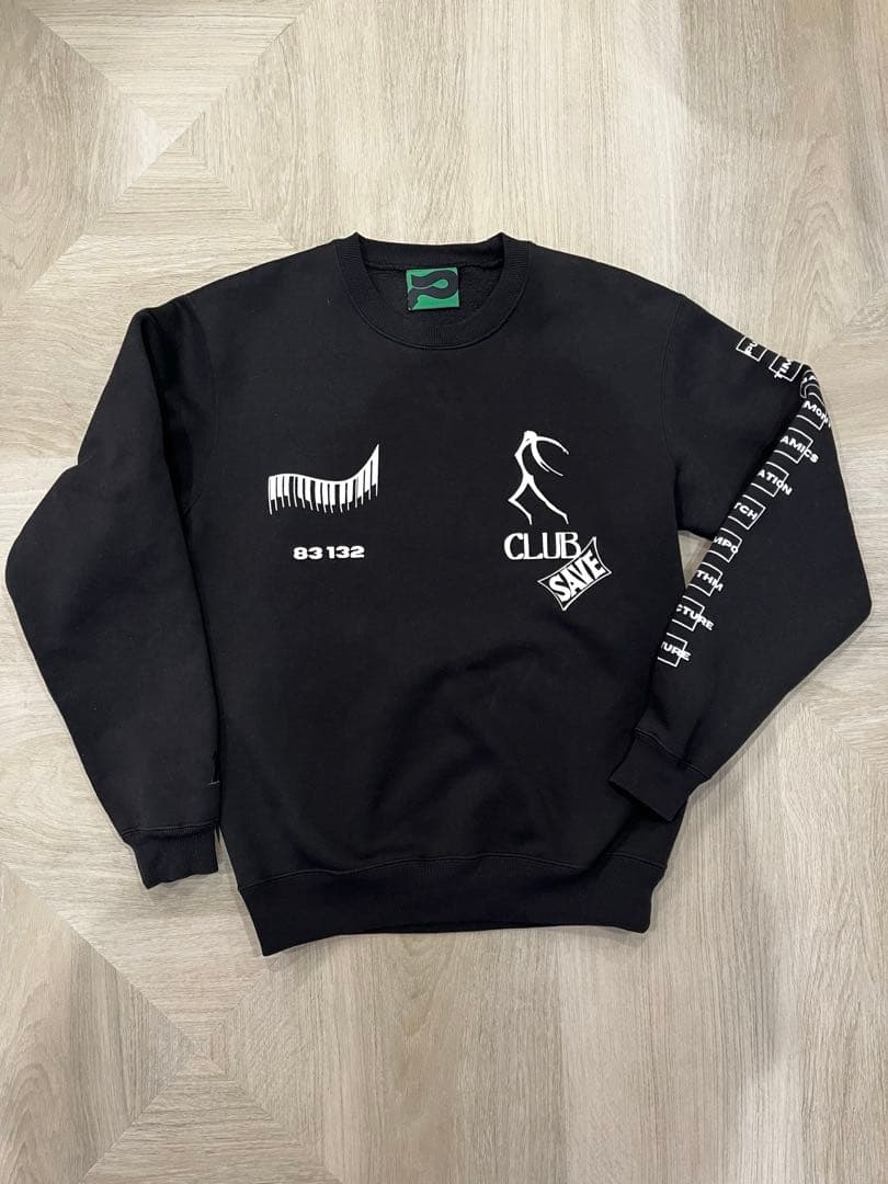 ピート PEATE スウェット 裏起毛 ブラック