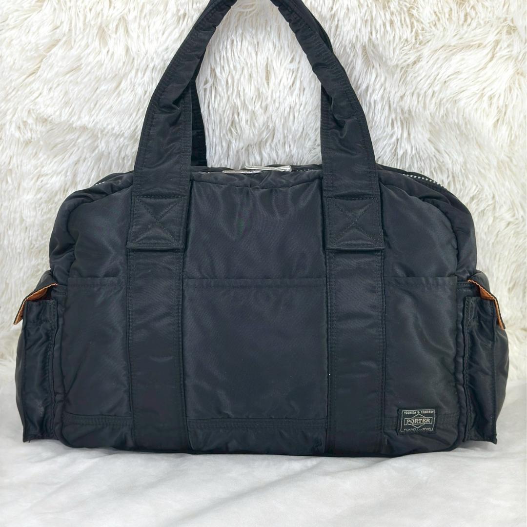 【美品】PORTER タンカー ボストンバッグ ダッフルバッグ ブラック1200