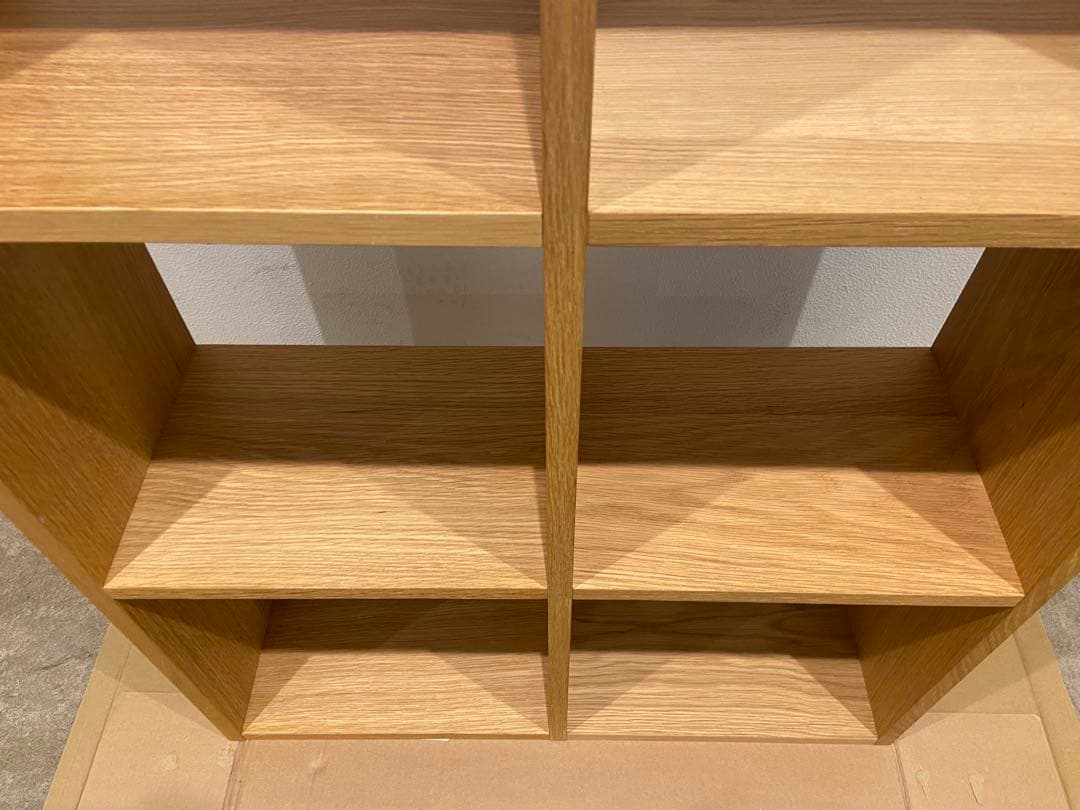 ⭐️超美品⭐️無印⭐️スタッキングシェルフ⭐️３段×２列・オーク材⭐️