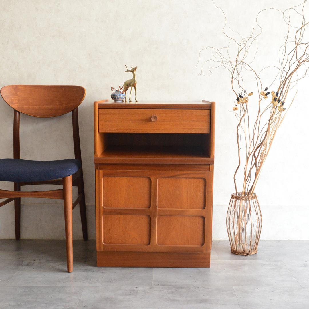 Nathan ネイサン ヴィンテージ キャビネット レコードキャビネット 抽斗付