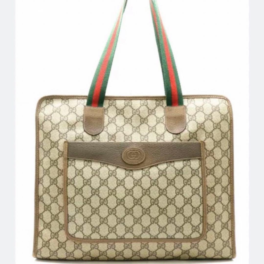 GUCCI グッチ【正規品】スプリーム プラスシェリーライン トートバッグ