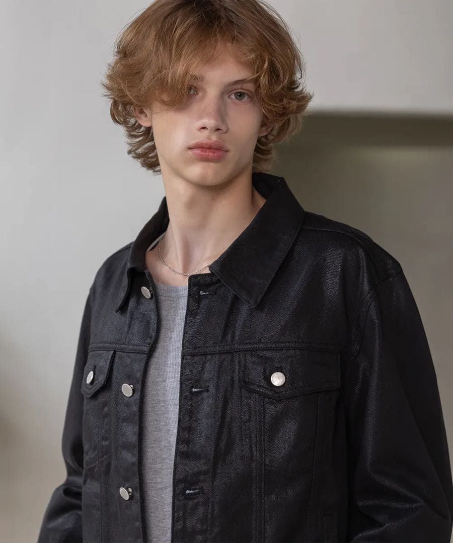 DECOROSO コーティングデニムジャケット 01