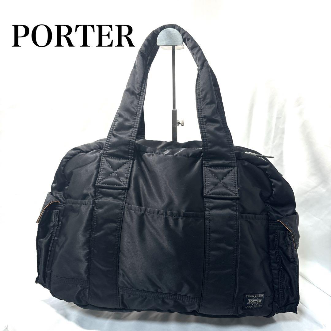 極美品 ポータータンカー ダッフル ボストンバッグ 肩掛け 大容量