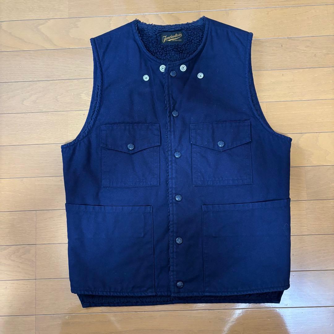 名作 TENDERLOIN テンダーロイン　ダックベスト　ボア　S