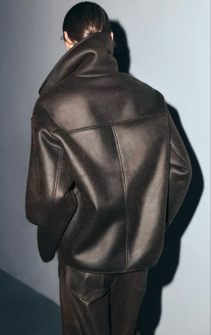 ZARA ダブルフェイスジャケット　オーバーサイズS