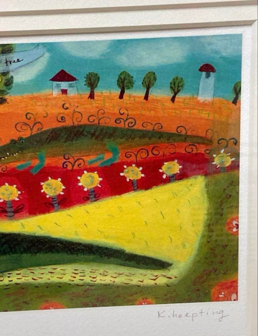 カレン ホイプティング　レモンの木の下で　ワニ　ジクレー