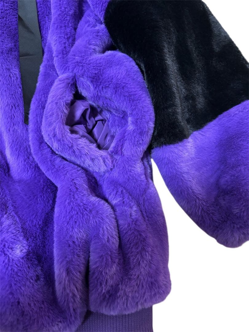 TRAVAS TOKYO　フード付 エコ ファー コート ジャケット パーカー