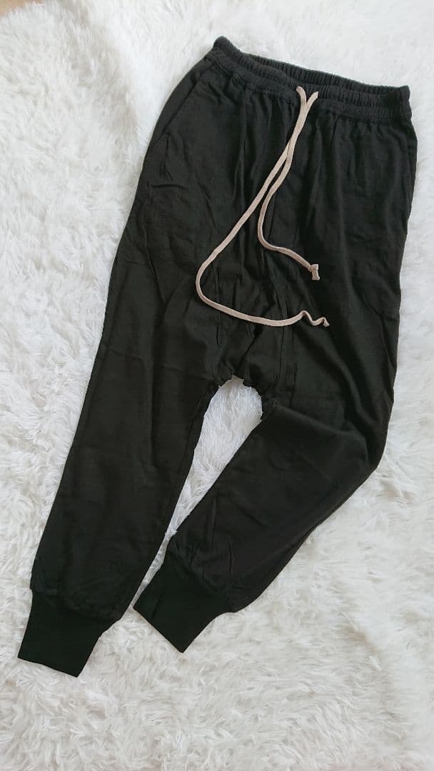 rick owens ブラック サルエルパンツ Lサイズ