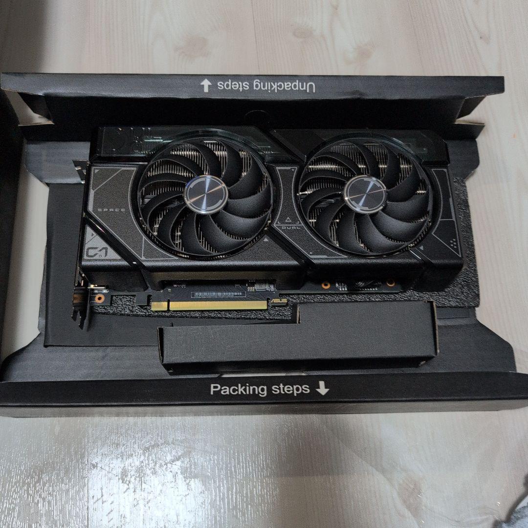 ASUS rtx4070 グラフィックボード デュアルファン