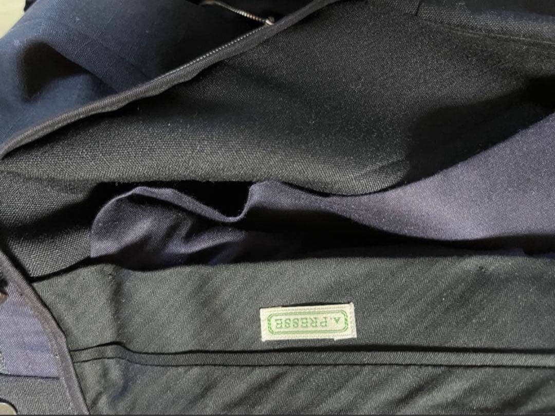 パンツ a.presse slub wool trousers 1 navy