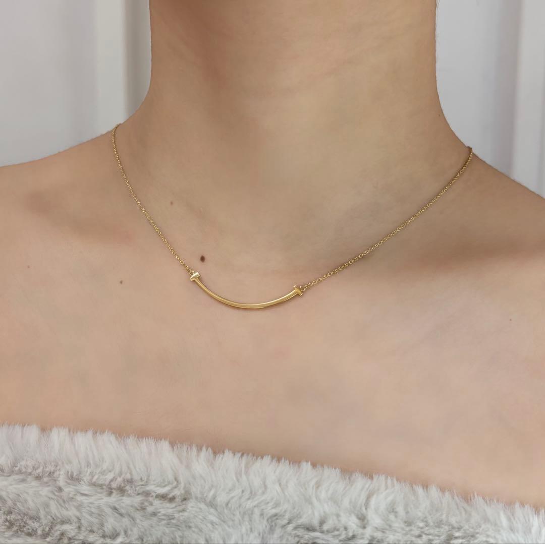 『専用です』ティファニー T スマイル ペンダント スモール K18