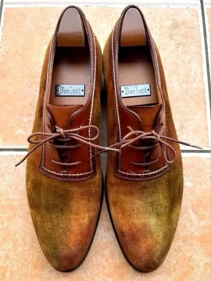 Berluti スウェードシューズ 純正シューツリー付き