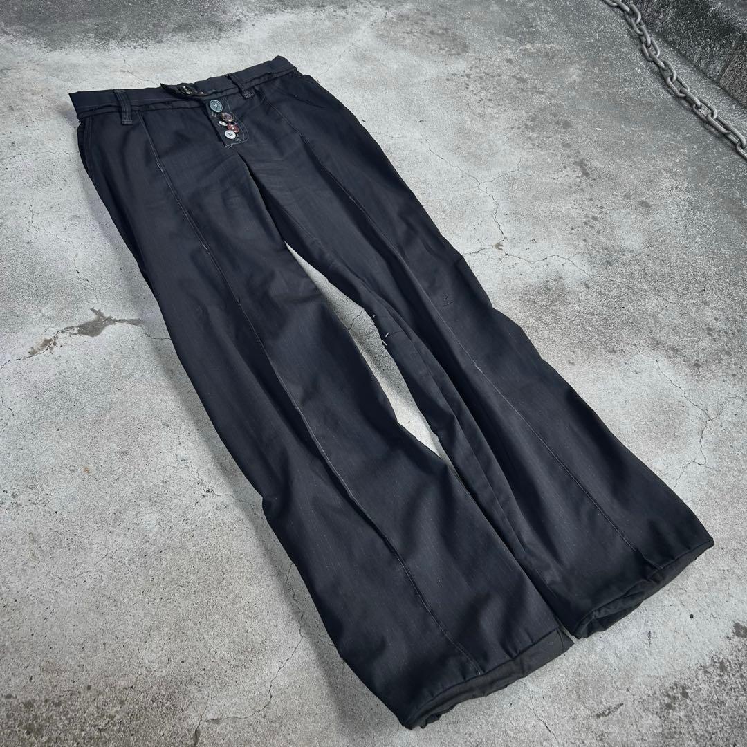 04aw “but beautiful” stripe slacks ぬいぐるみ