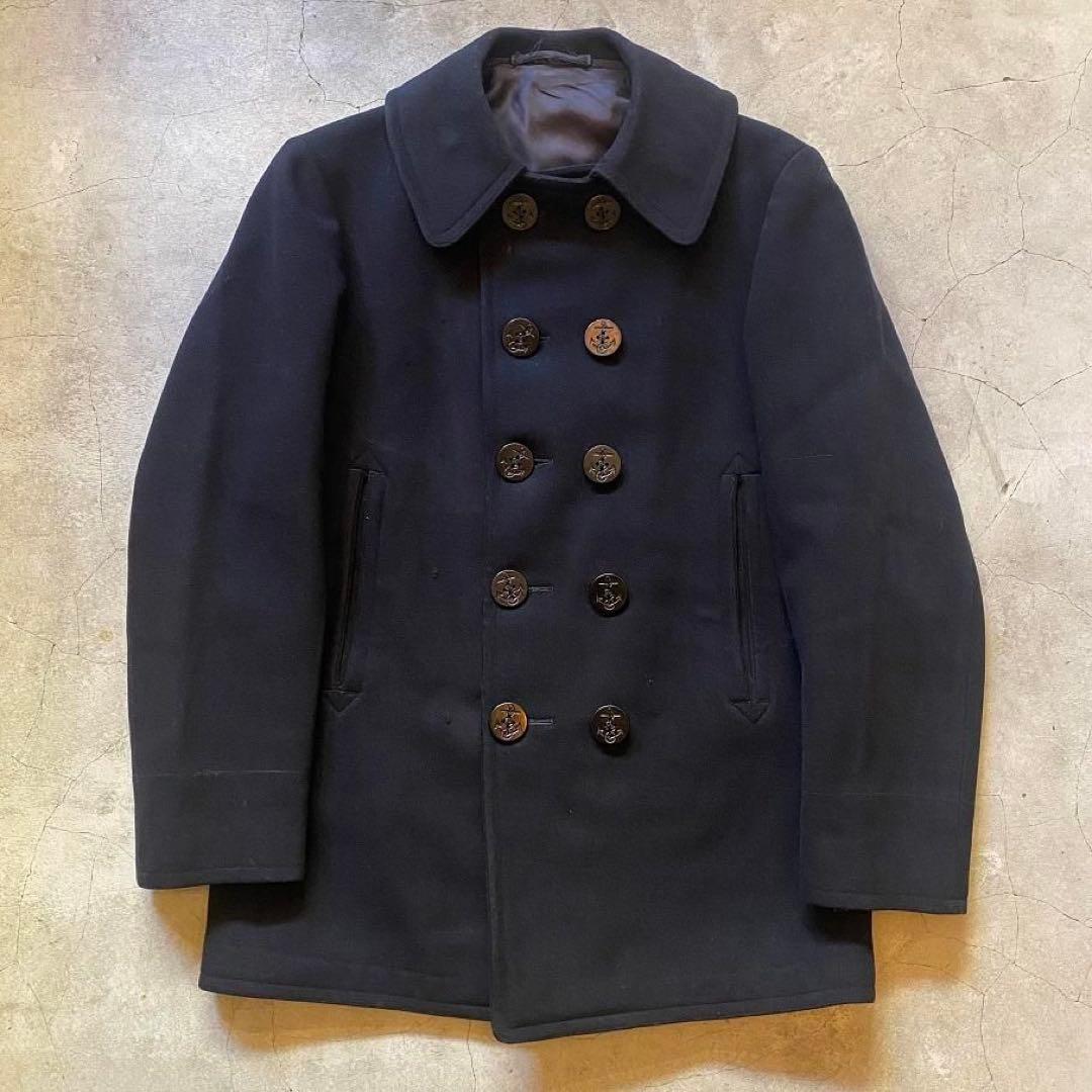 【極美品】40s 米軍実物 NAVY Pコート 10ボタン ヴィンテージ
