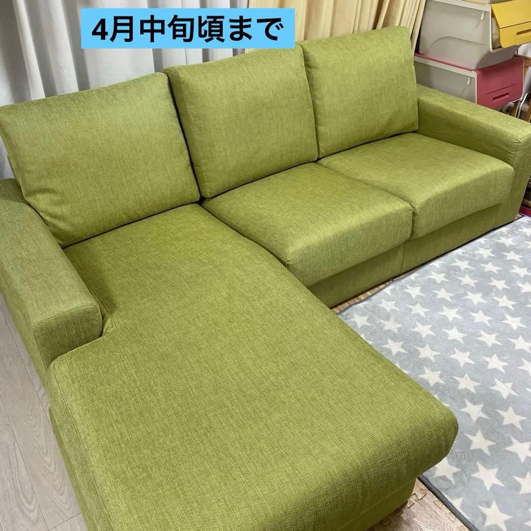 直接引取の場合10000円　大阪南部　ニトリコーナーソファ　3人掛け