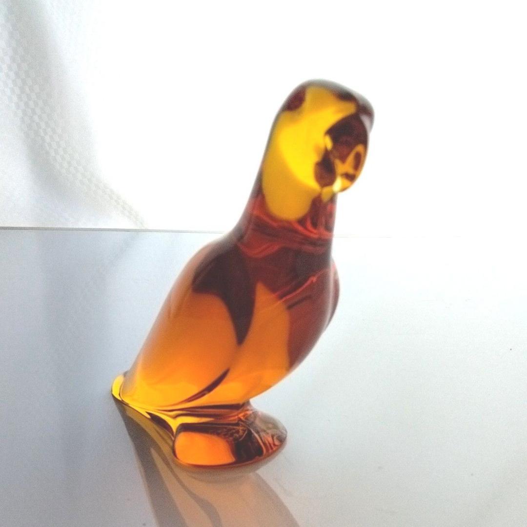 【新品】バカラ　鳥　 オウム 　動物　 置物 　バード オブジェ　クリスタル