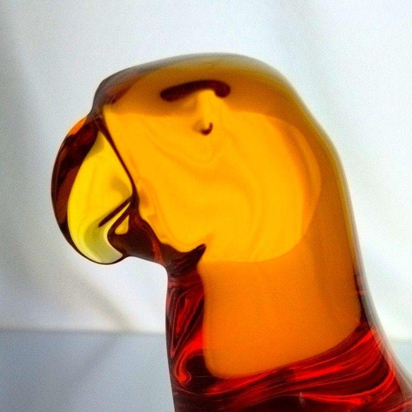 【新品】バカラ　鳥　 オウム 　動物　 置物 　バード オブジェ　クリスタル