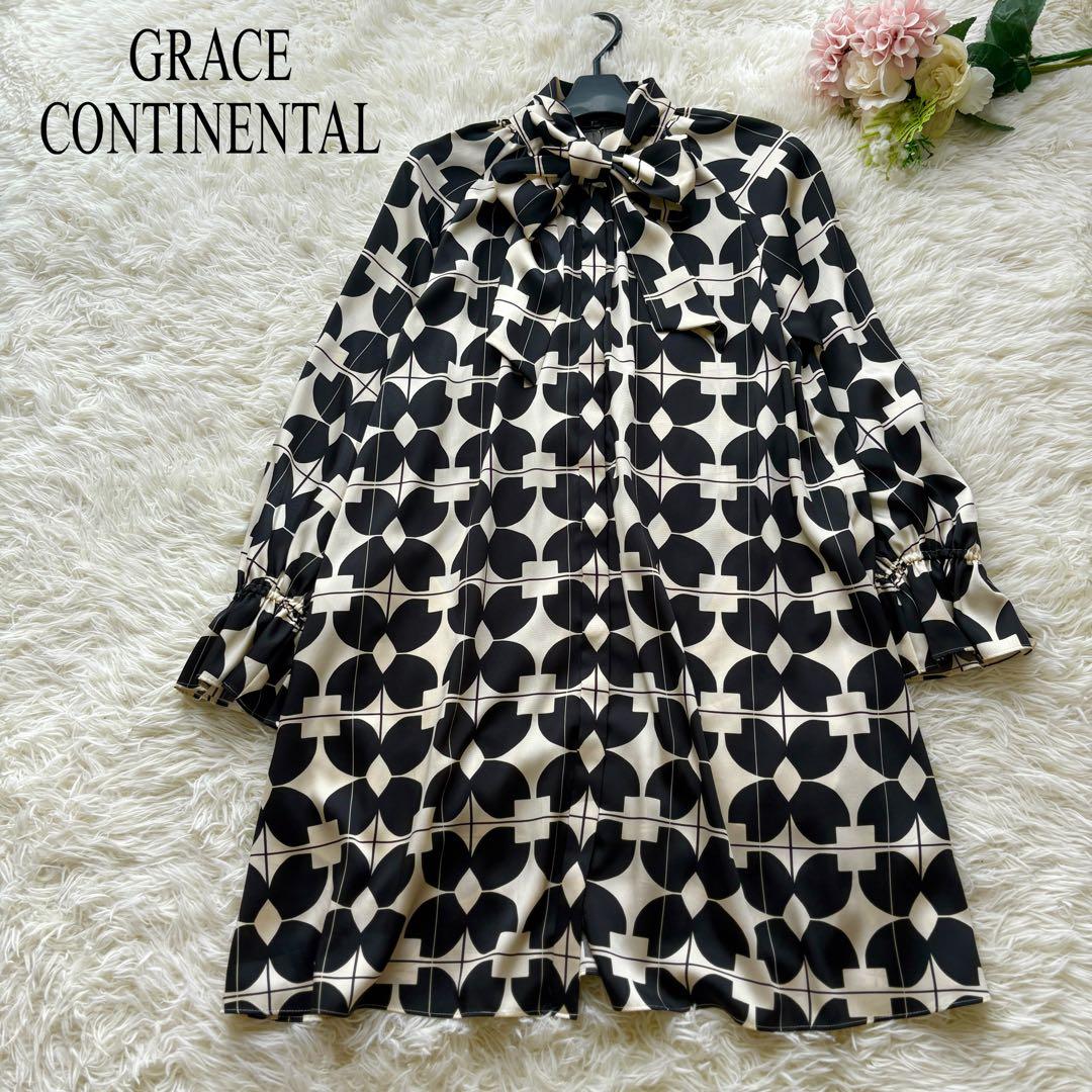 【未使用】ボウタイ　23年　グレースコンチネンタル キカフラワーミニワンピース