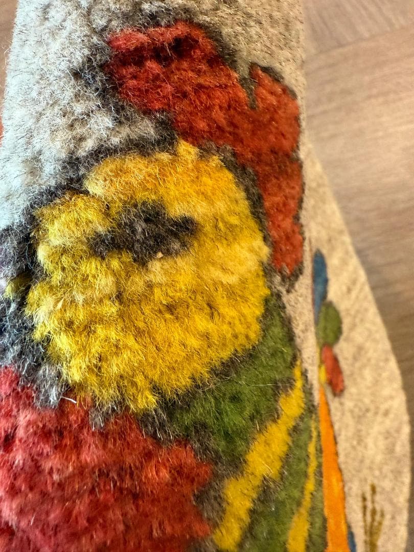 手織りペルシャギャッベ チェアマット 42cm カシュクリイラン シラーズ産