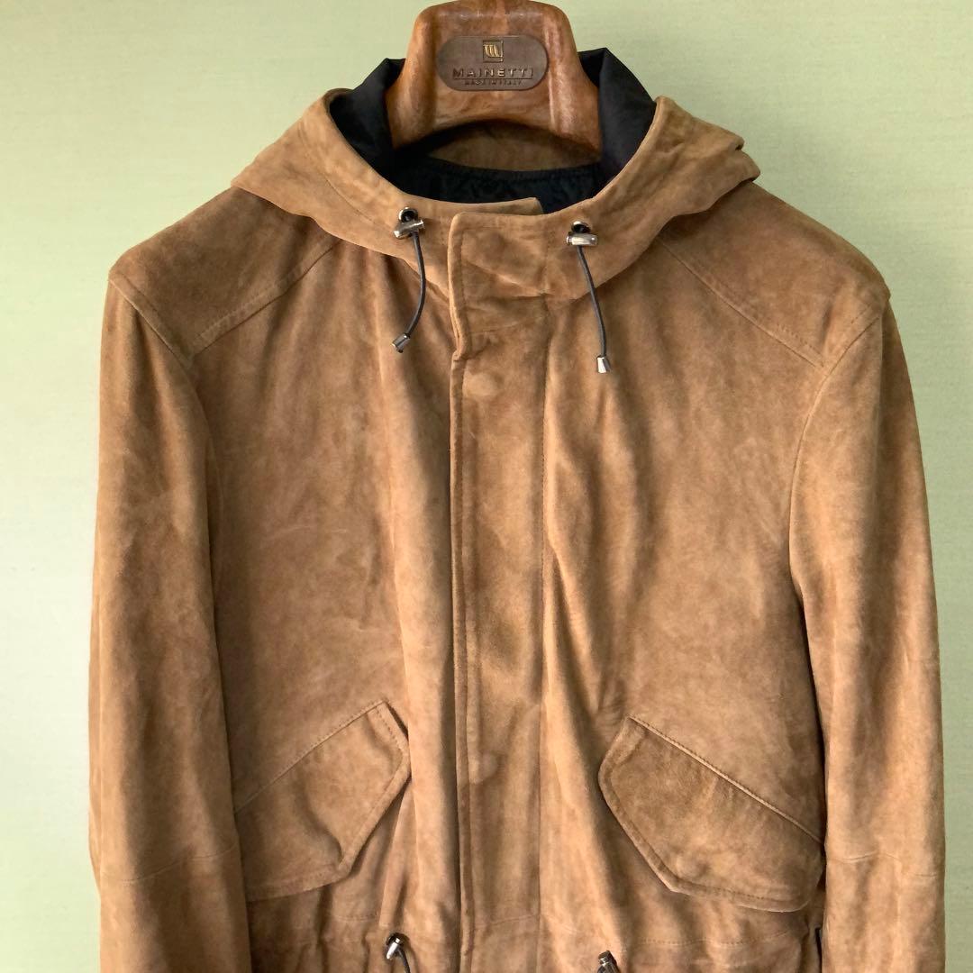 EMMETI エンメティ スエードモッズコート 44 ブラウン イタリア製