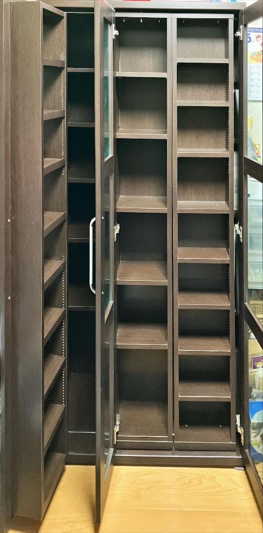 通販生活　本棚　スライド600　ブラウン